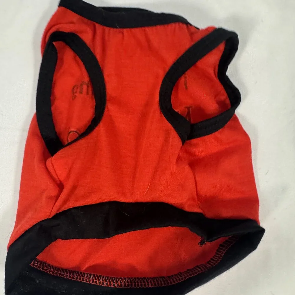 I'm Wearing Nothing Under This Shirt Red Dog Tank Size S Funny Pet Shirt